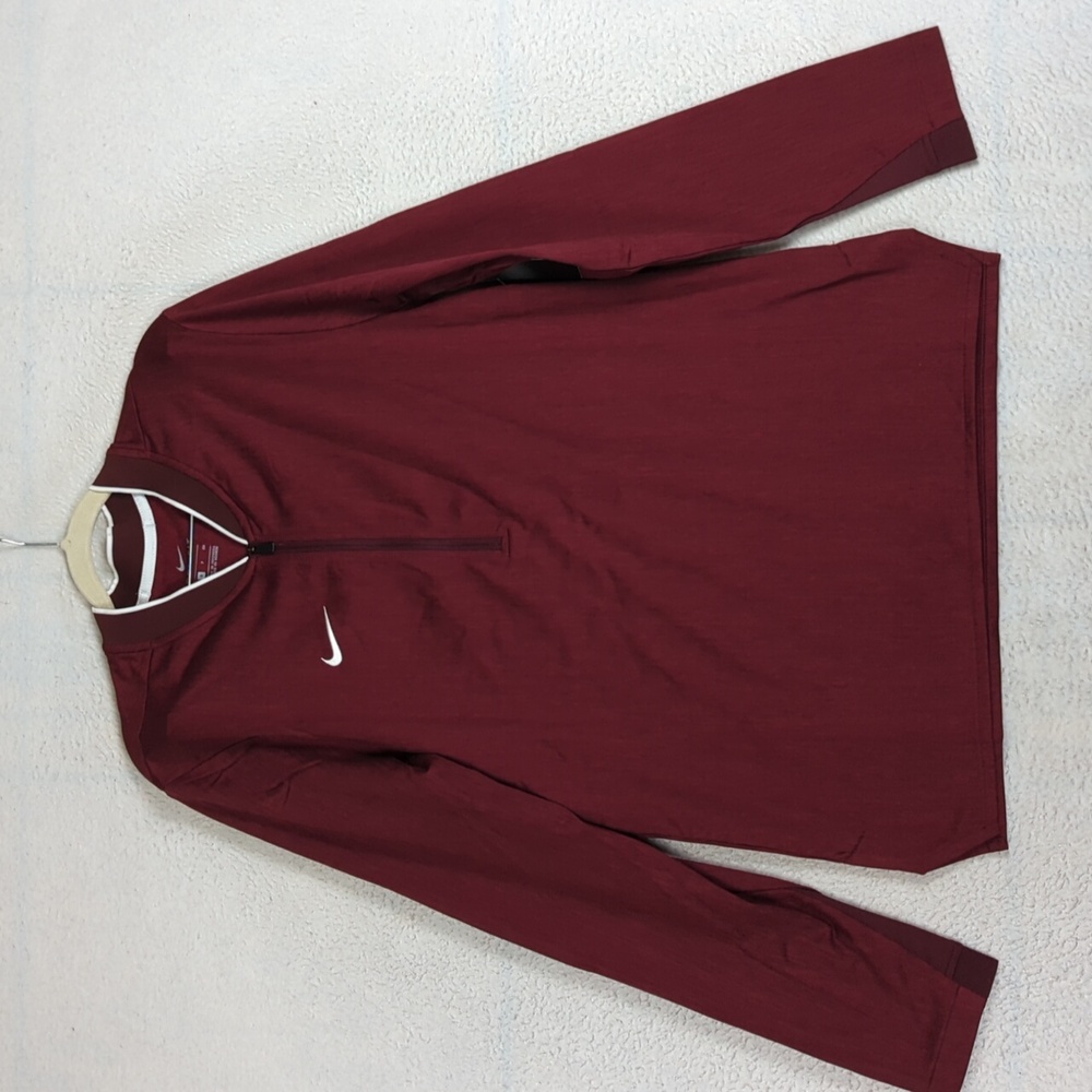 Nike Dri-Fit Men's Maroon Half-Zip Football Pullover Size‎ L